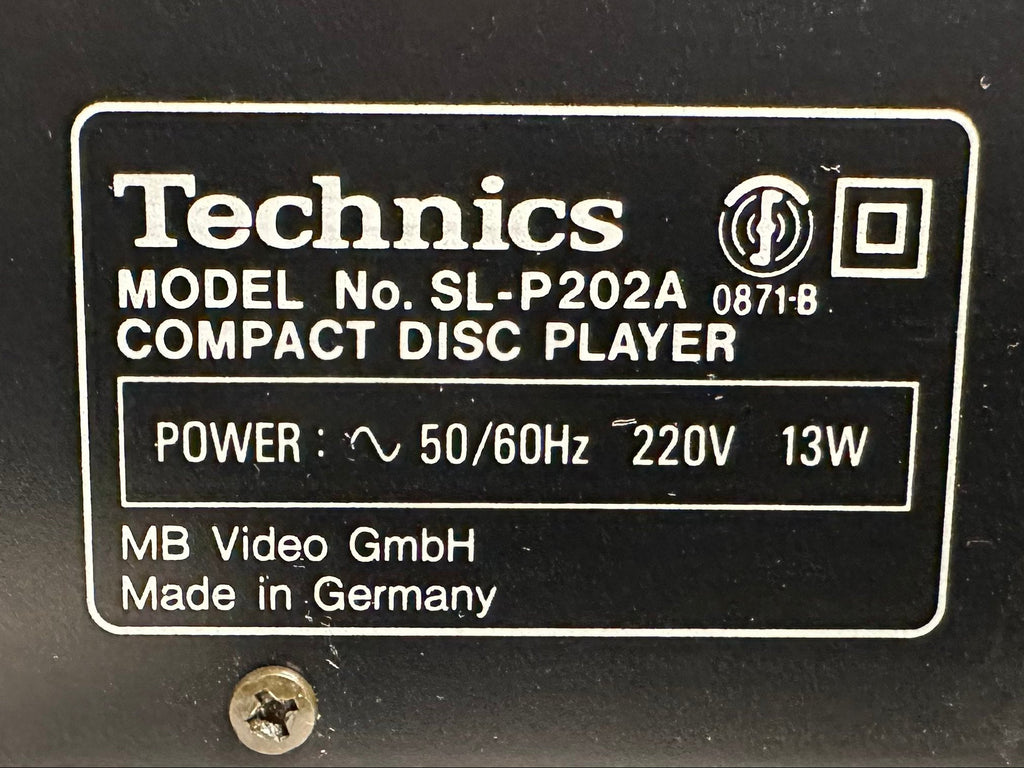 Technics SL-P202A CD-Player | Made in Germany | Sehr guter Zustand