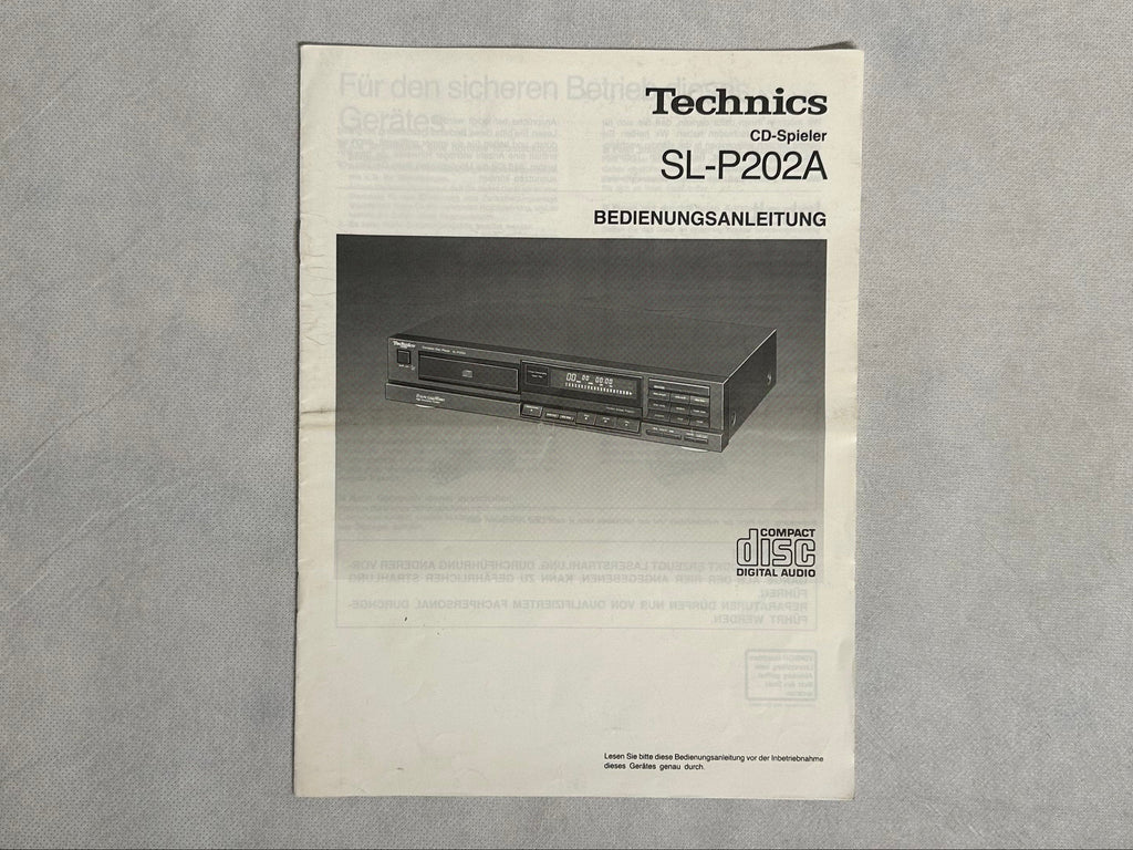Technics SL-P202A CD-Player | Made in Germany | Sehr guter Zustand