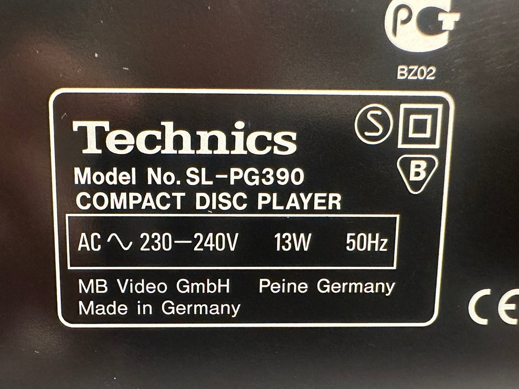 Technics SL-PG390 CD-Player | Made in Germany | Sehr guter Zustand