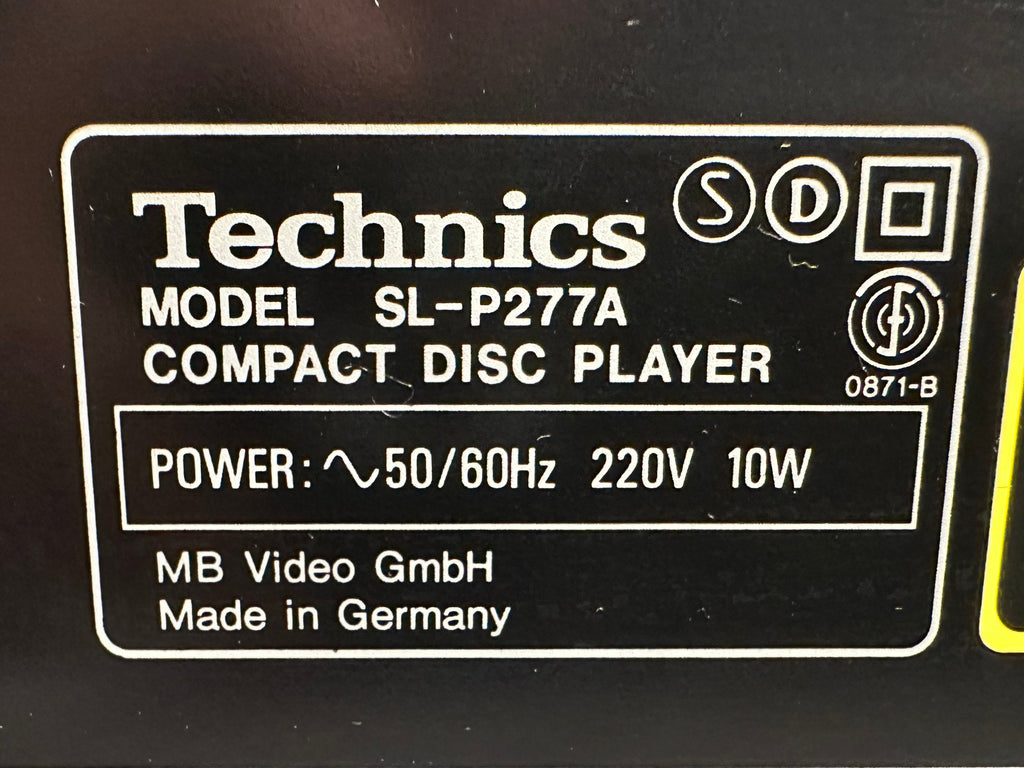 Technics SL-P277A CD-Player | Made in Germany | Sehr guter Zustand