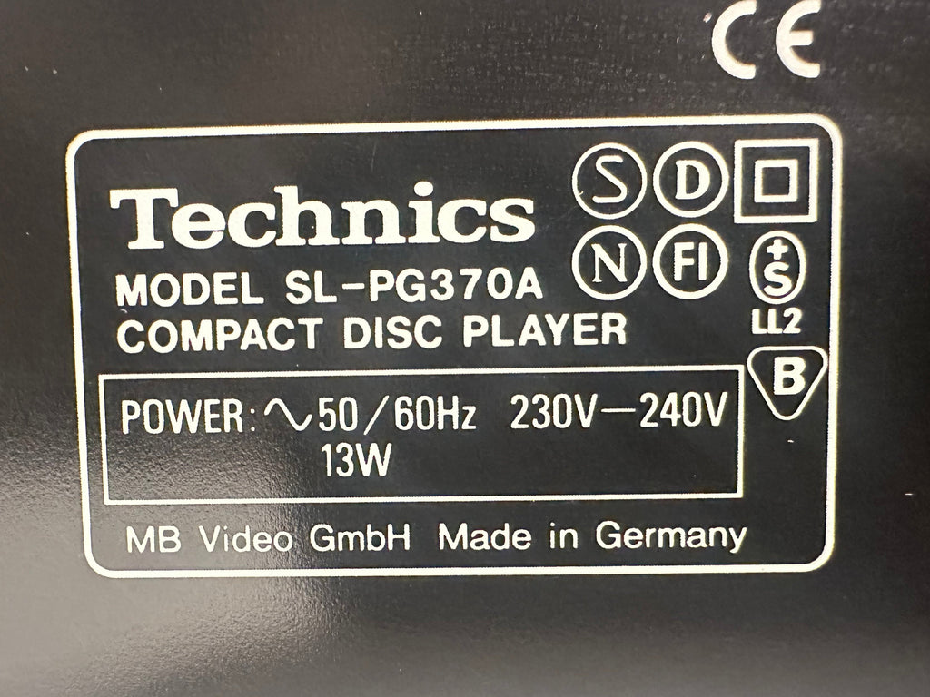 Technics SL-PG370A CD-Player | Made in Germany | Guter Zustand
