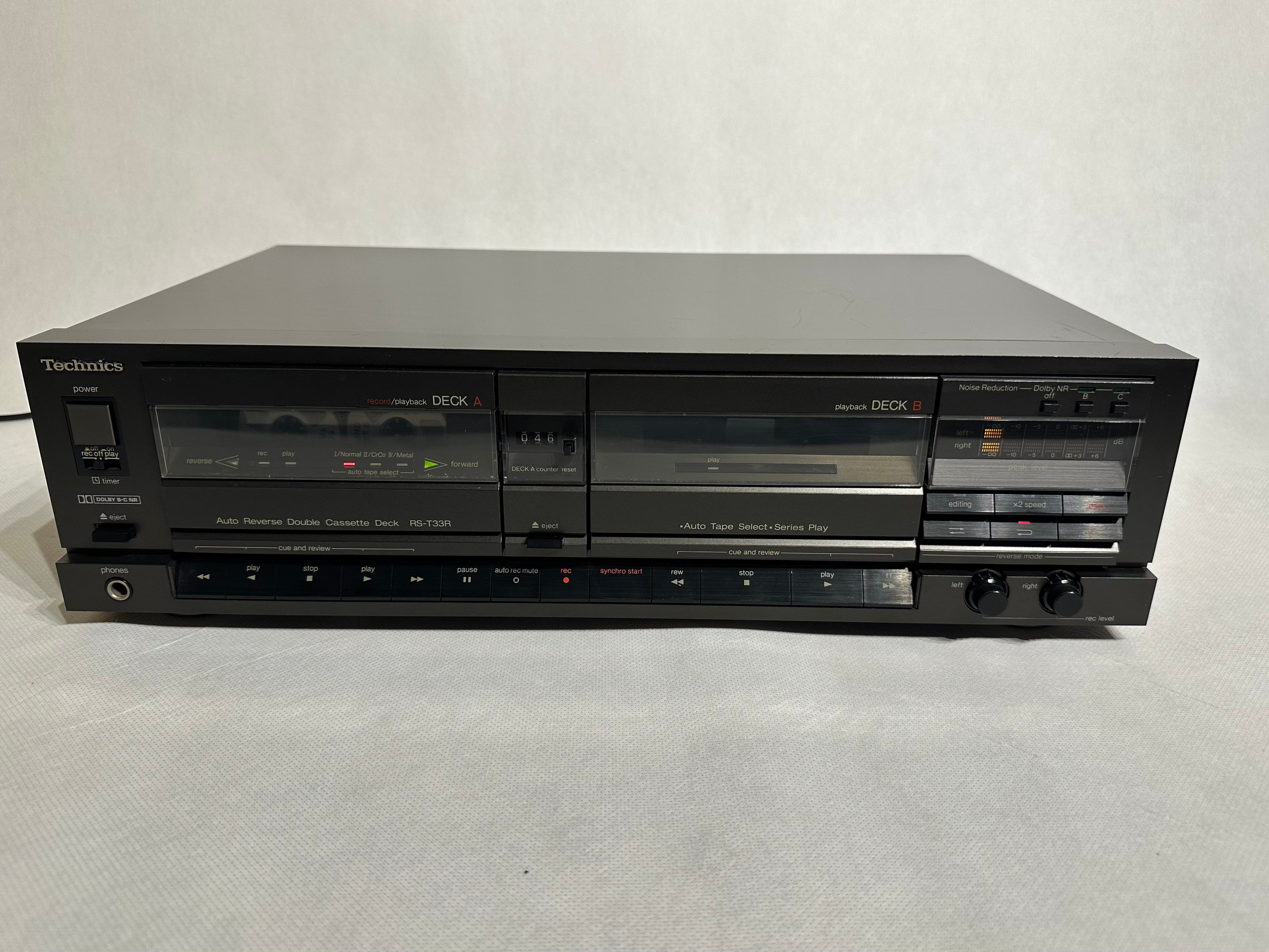 Technics RS-T33R Doppel-Kassettendeck | Auto-Reverse | Guter Zustand