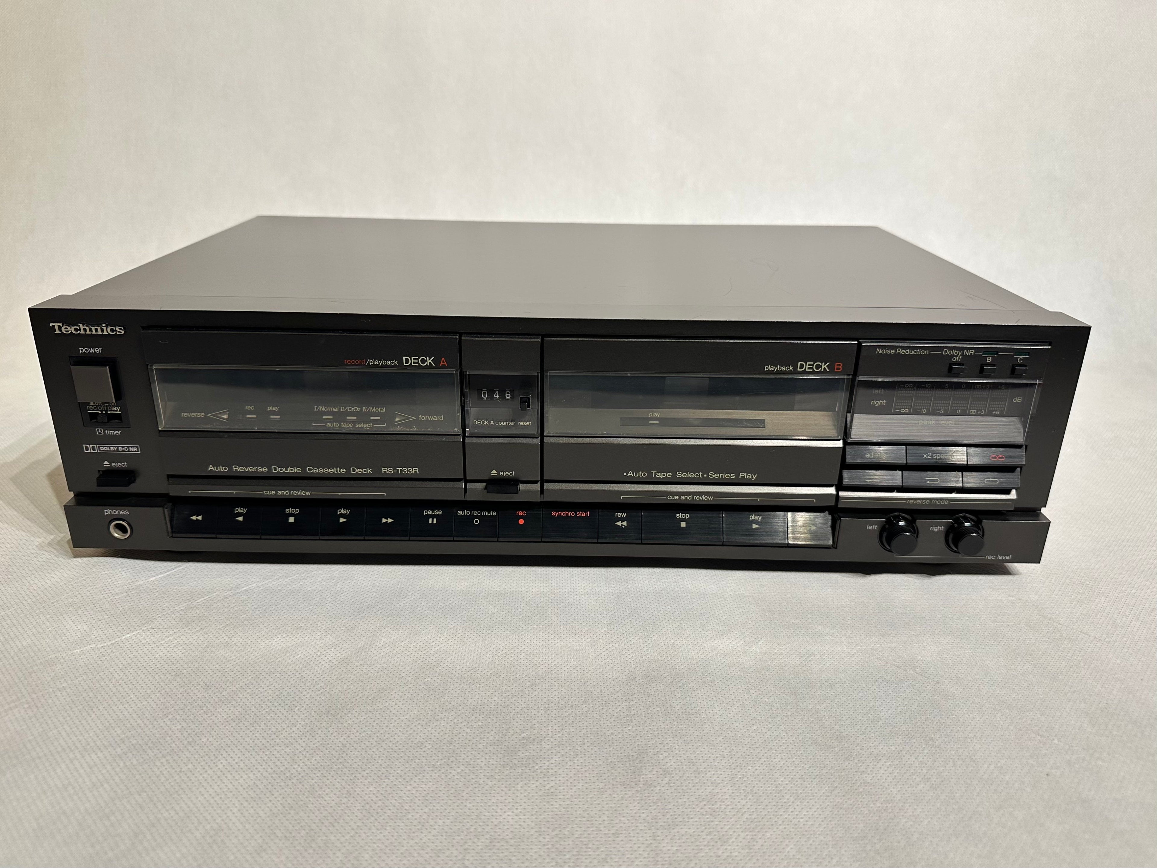 Technics RS-T33R Doppel-Kassettendeck | Auto-Reverse | Guter Zustand