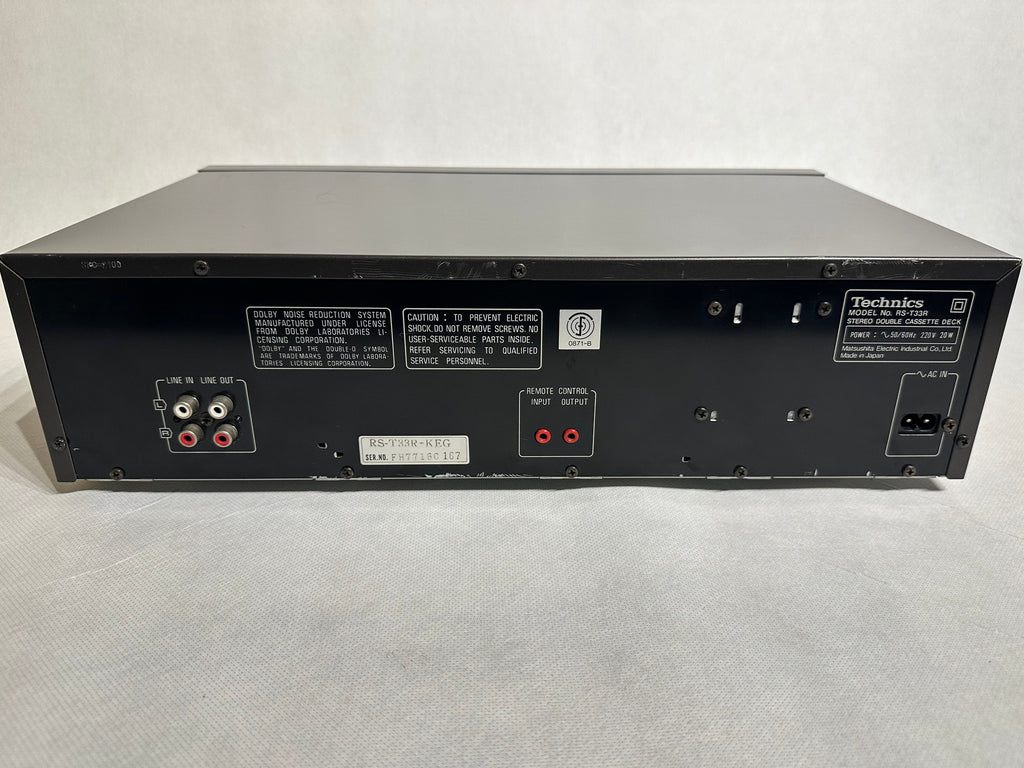 Technics RS-T33R Doppel-Kassettendeck | Auto-Reverse | Guter Zustand