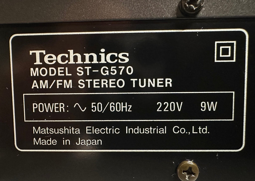 Technics ST-G570 AM/FM Stereo Tuner | Sehr guter Zustand