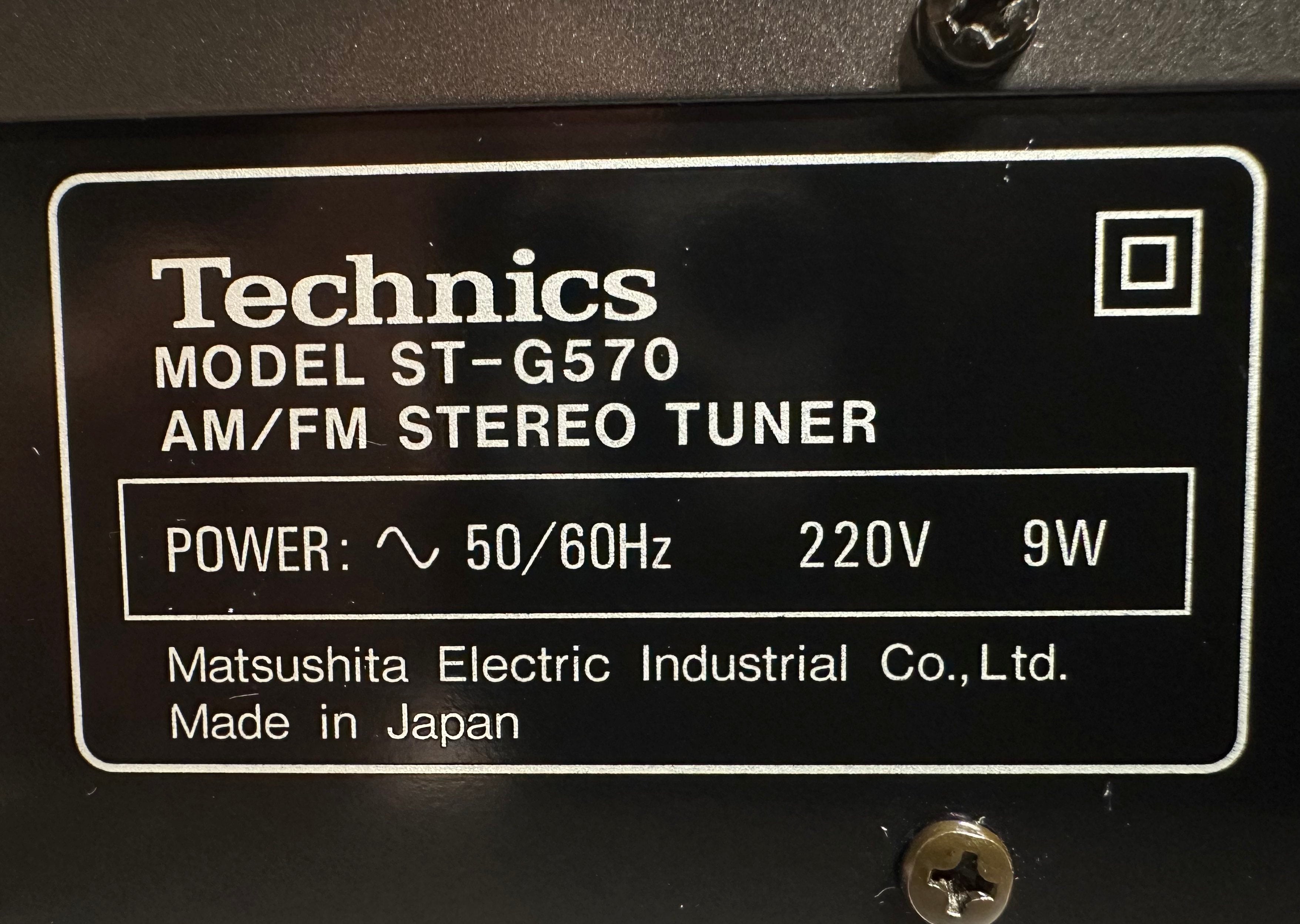 Technics ST-G570 AM/FM Stereo Tuner | Sehr guter Zustand