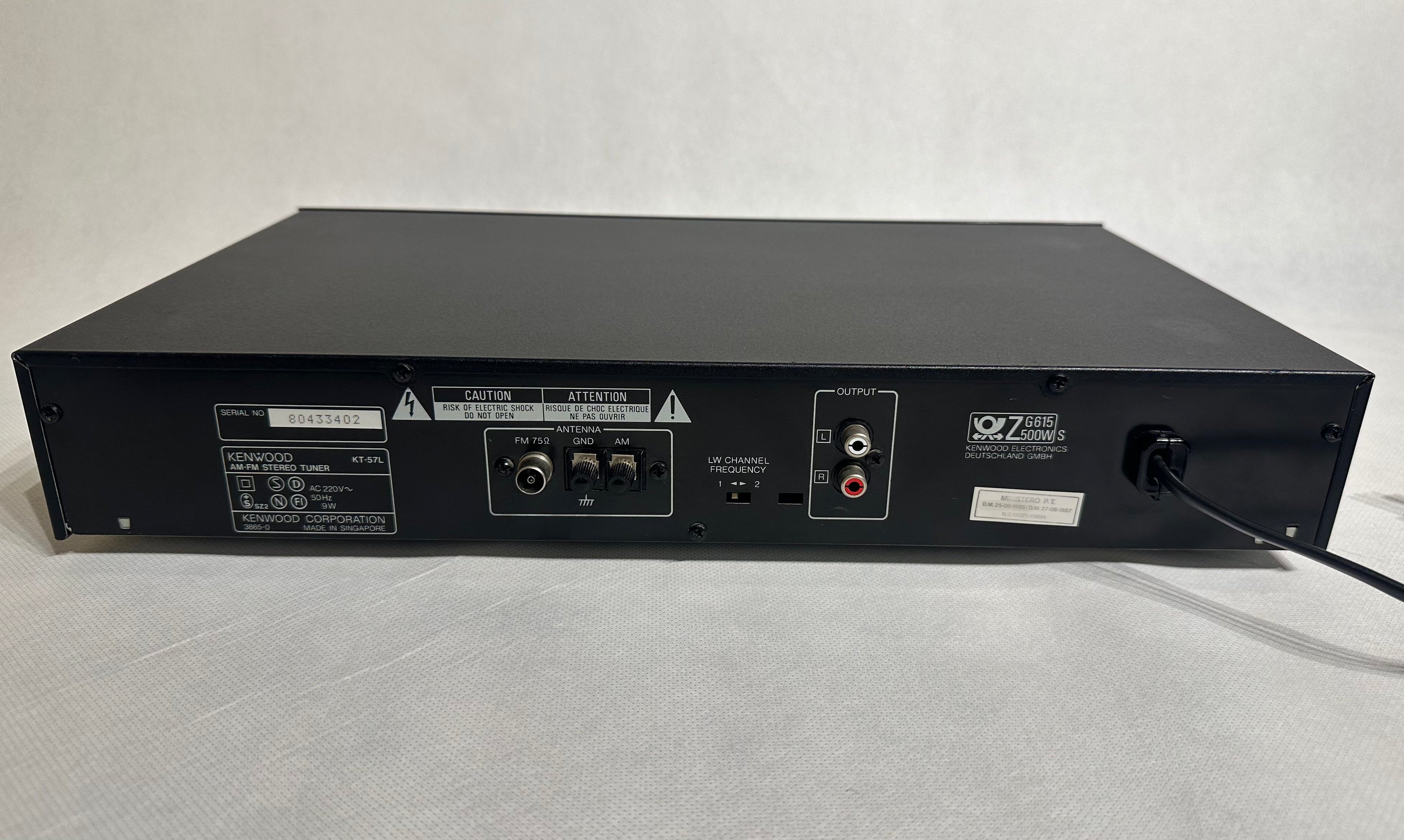 Kenwood KT-57L AM-FM Stereo Tuner | Gut bis Sehr Gut