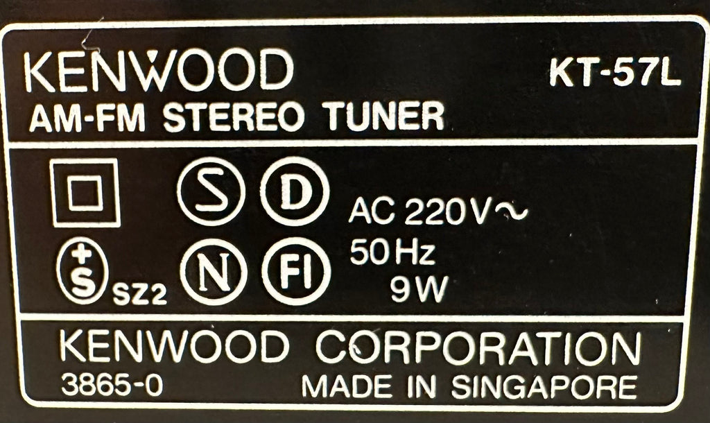 Kenwood KT-57L AM-FM Stereo Tuner | Gut bis Sehr Gut