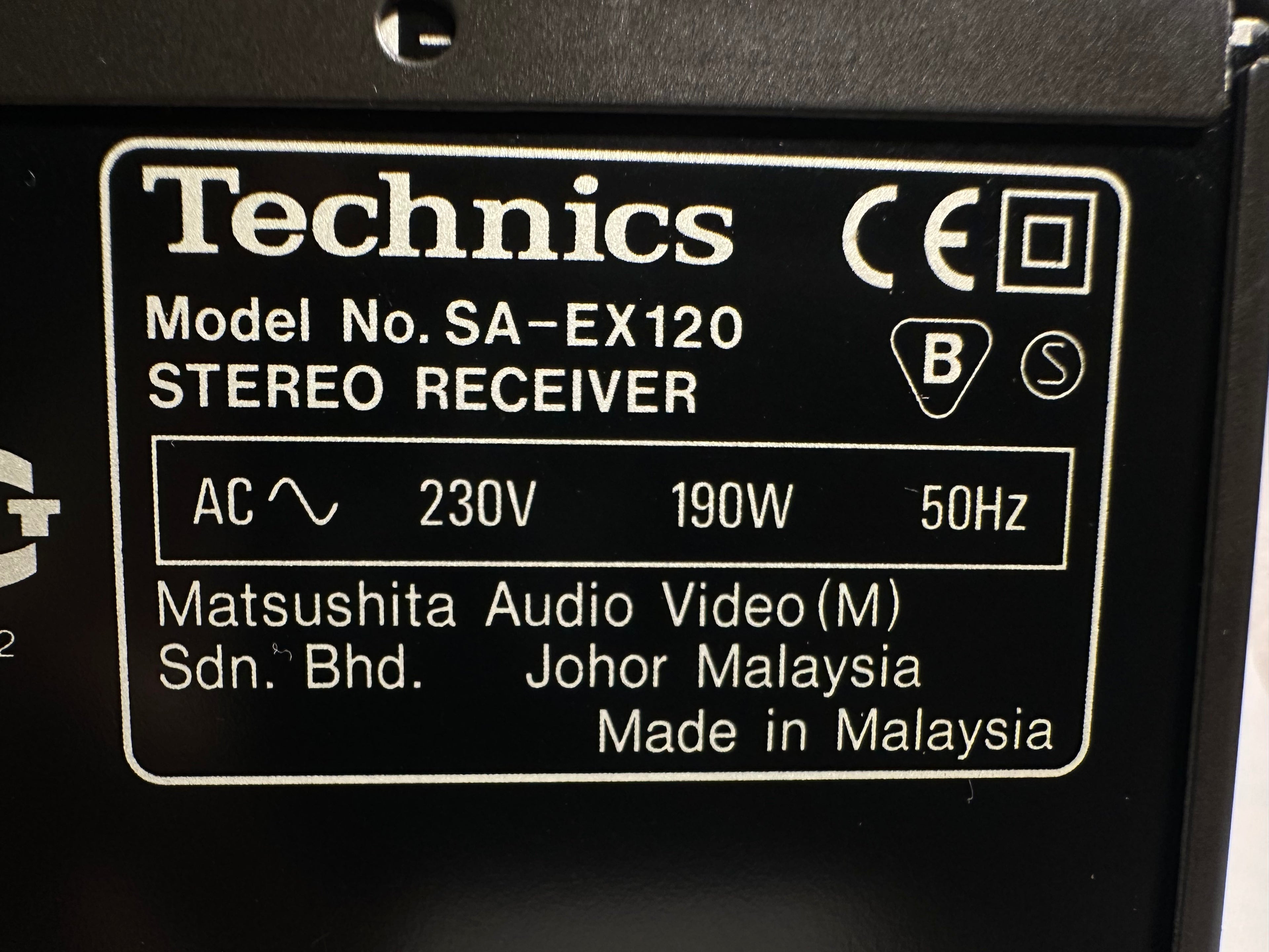 Technics SA-EX120 Stereo Receiver | Gut bis Sehr Gut