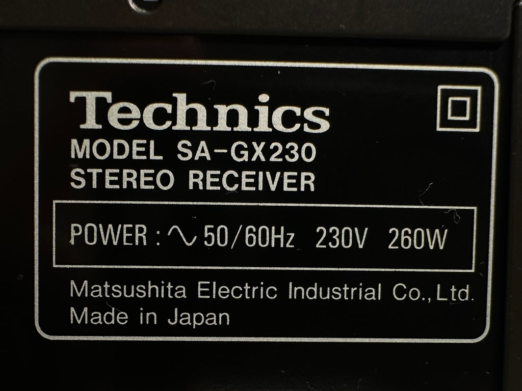 Technics SA-GX230 Stereo Receiver | Gut
