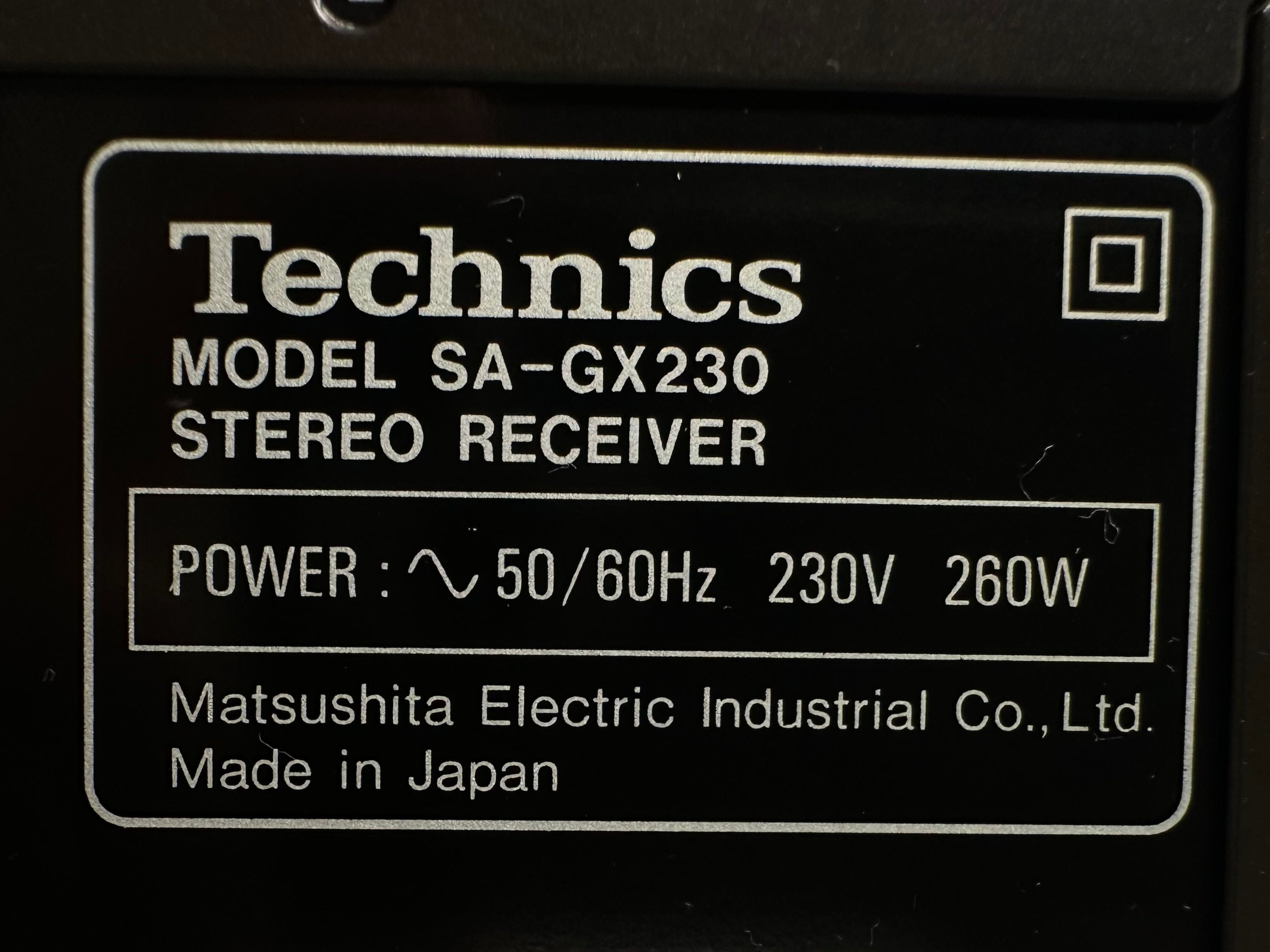 Technics SA-GX230 Stereo Receiver | Gut