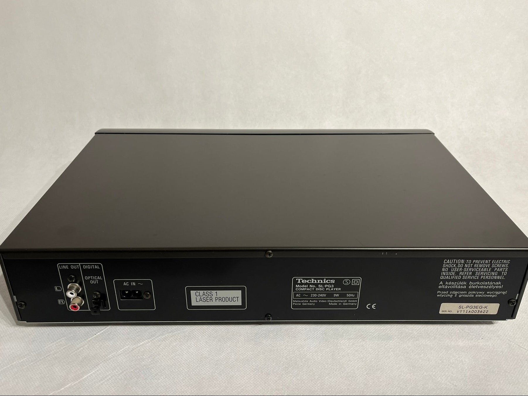 Technics SL-PG3 CD-Player | Sehr guter Zustand