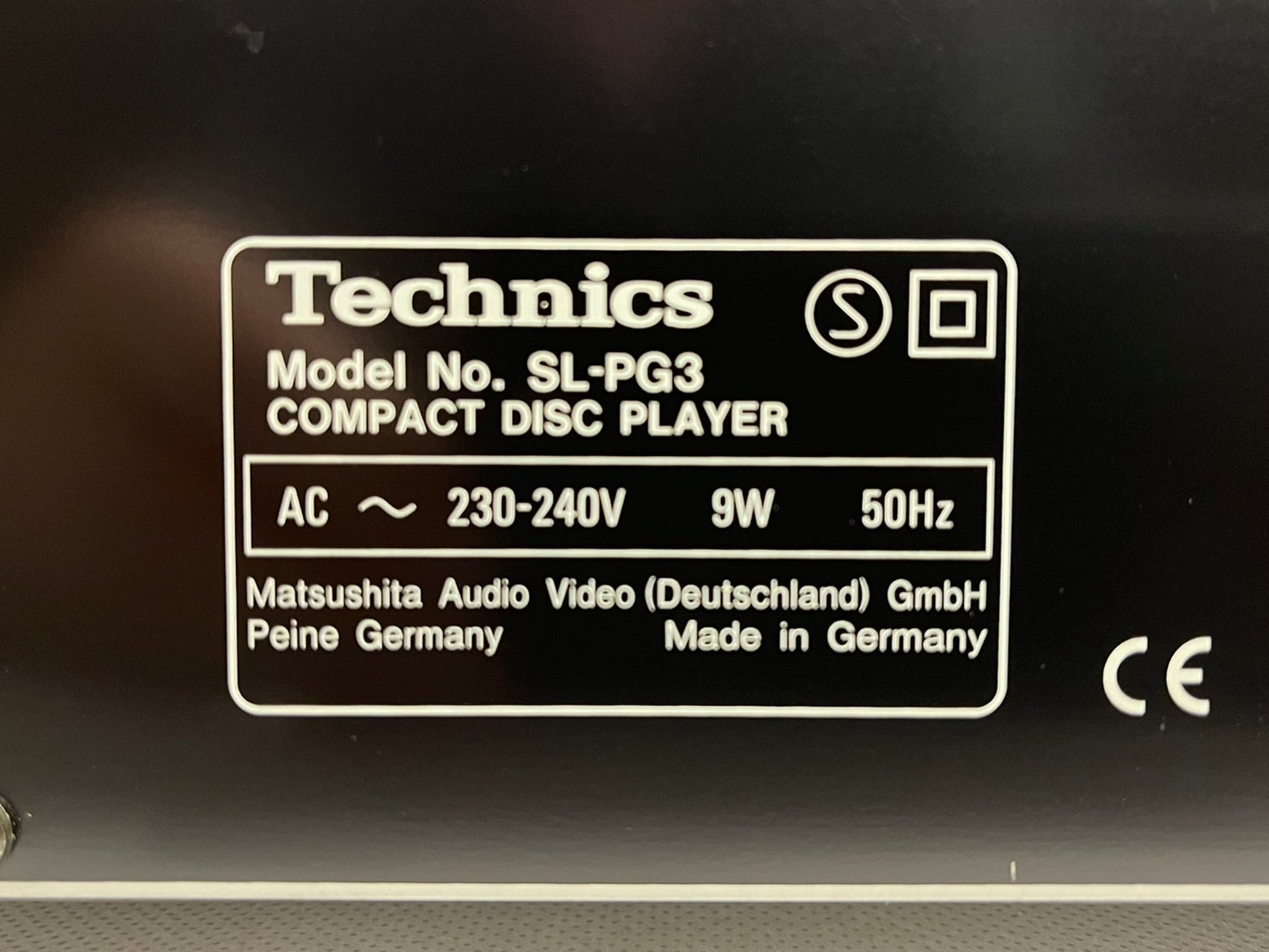 Technics SL-PG3 CD-Player | Sehr guter Zustand