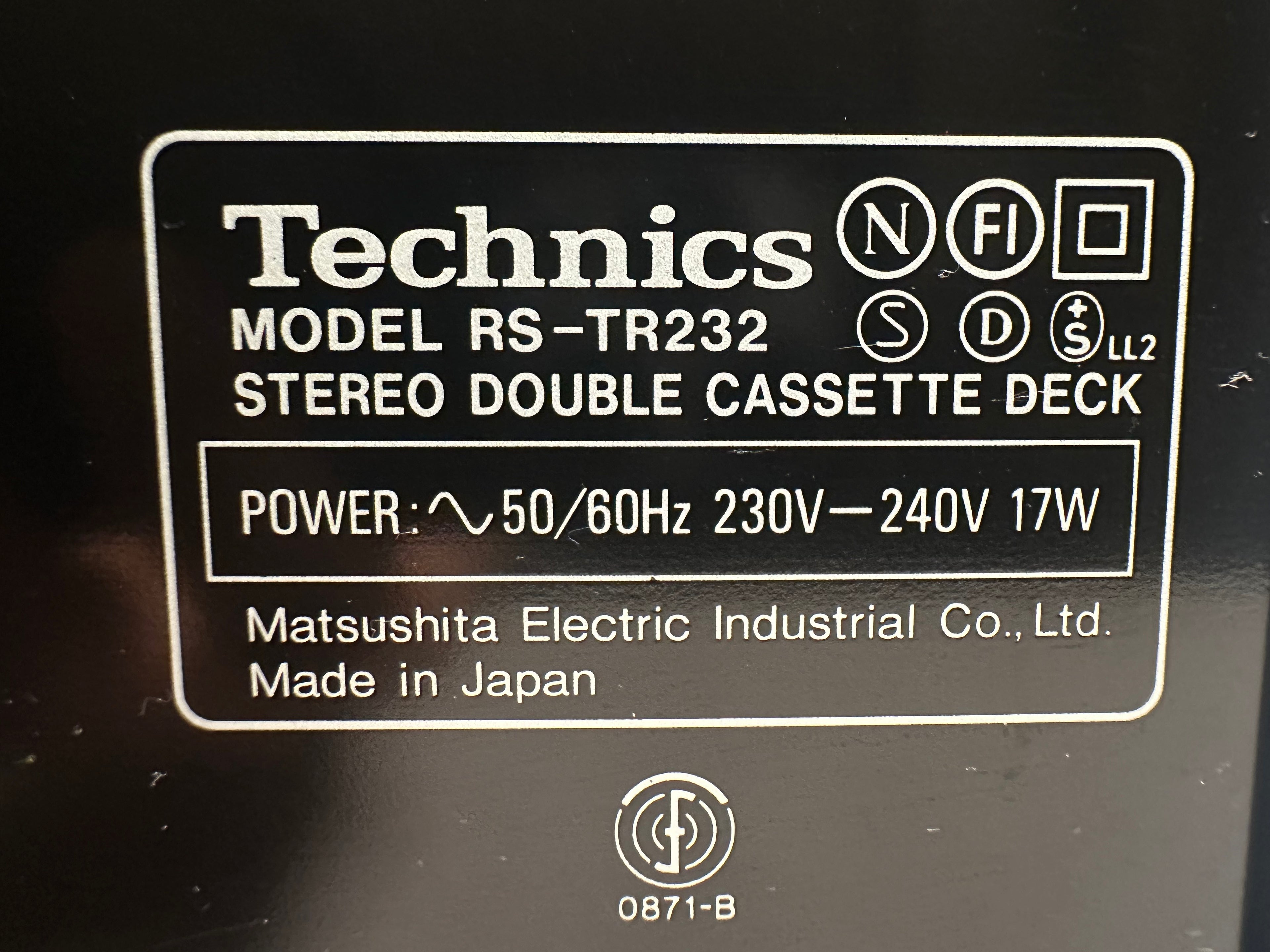 Technics RS-TR232 | Guter Zustand