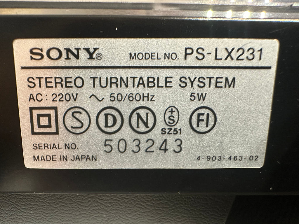 Sony PS-LX231 Plattenspieler | Sehr gut